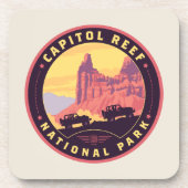 Nationaal park Capitol Reef Bier Onderzetter (Voorkant)