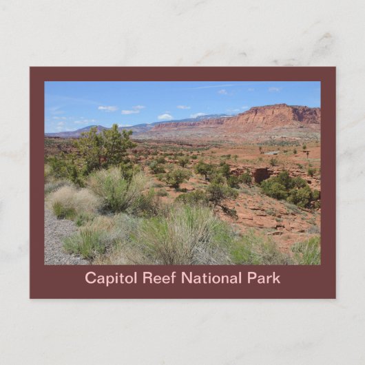 Nationaal park Capitol Reef Briefkaart (Voorkant)