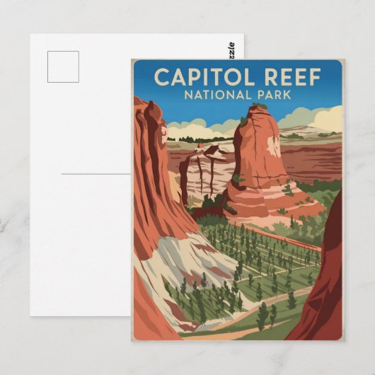 Nationaal park Capitol Reef Briefkaart (Voorkant / Achterkant)