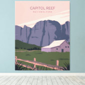 Nationaal park Capitol Reef Canvas Afdruk (Insitu (Houten vloer))