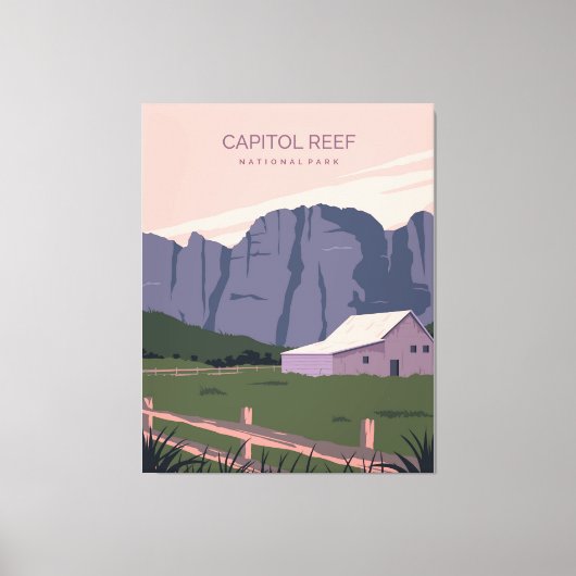 Nationaal park Capitol Reef Canvas Afdruk (Voorkant)