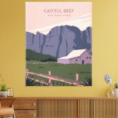 Nationaal park Capitol Reef Canvas Afdruk (Insitu (Woonkamer))