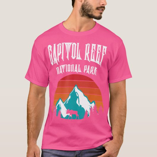 Nationaal park Capitol Reef Hiking T-shirt (Voorkant)