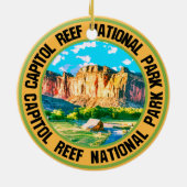 Nationaal park Capitol Reef Keramisch Ornament (Achterkant)