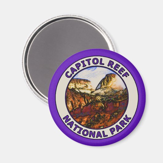 Nationaal park Capitol Reef Magneet (Voorkant / Achterkant)