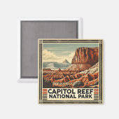 Nationaal park Capitol Reef Magneet (Voorkant / Achterkant)