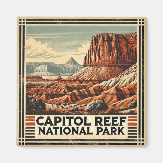 Nationaal park Capitol Reef Magneet (Voorkant)