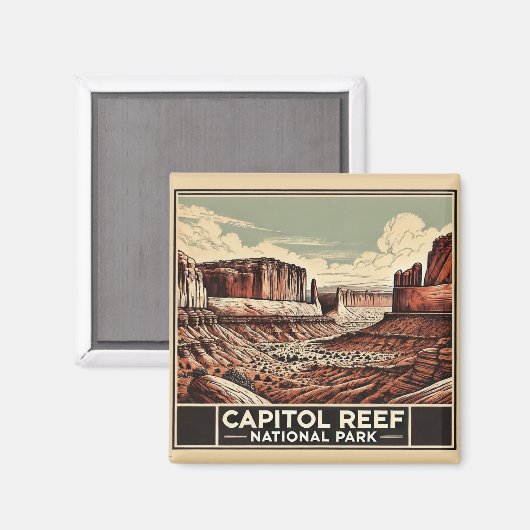 Nationaal park Capitol Reef Magneet (Voorkant / Achterkant)