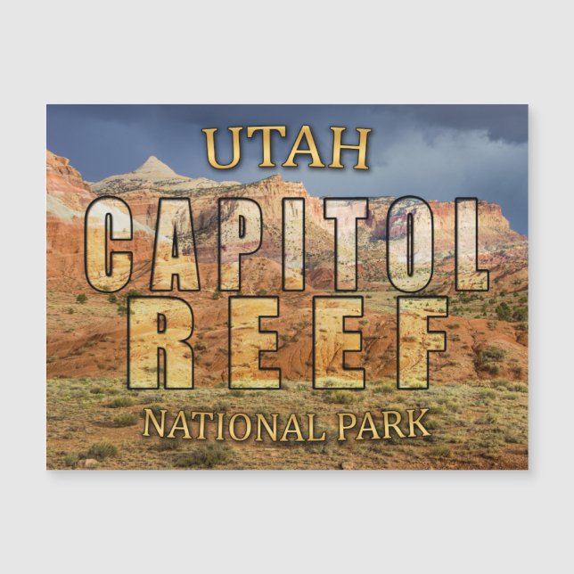 Nationaal park Capitol reef Magnetic Card (Voorkant)