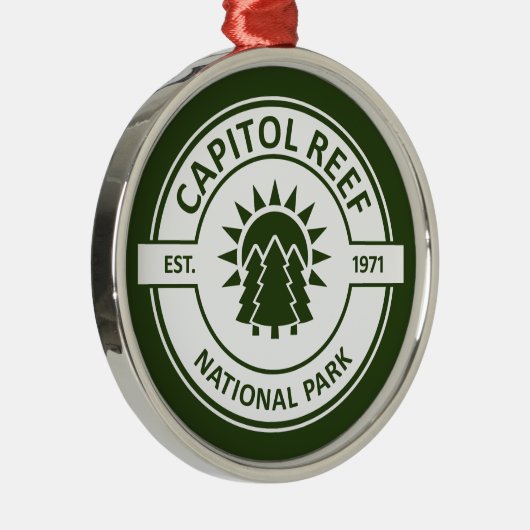 Nationaal park Capitol Reef Metalen Ornament (Rechts)