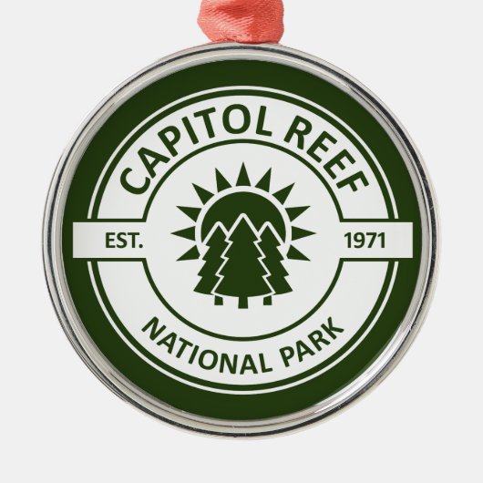 Nationaal park Capitol Reef Metalen Ornament (Voorkant)