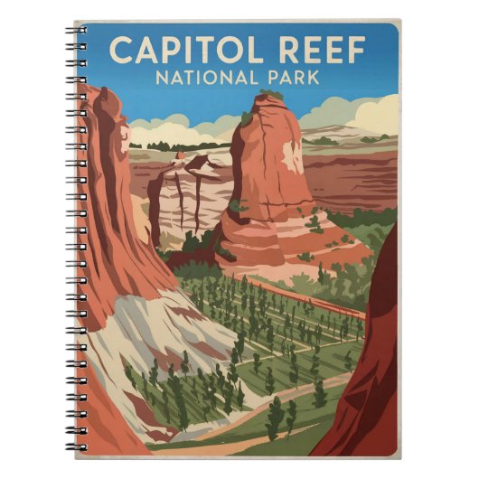Nationaal park Capitol Reef  Notitieboek (Voorkant)