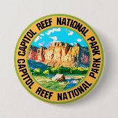 Nationaal park Capitol Reef Ronde Button 7,6 Cm (Voorkant)