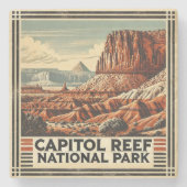 Nationaal park Capitol Reef Stenen Onderzetter (Voorkant)