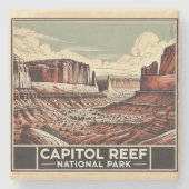 Nationaal park Capitol Reef Stenen Onderzetter (Voorkant)