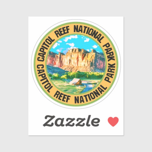 Nationaal park Capitol Reef Sticker (Vel)