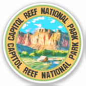 Nationaal park Capitol Reef Sticker (Voorkant)