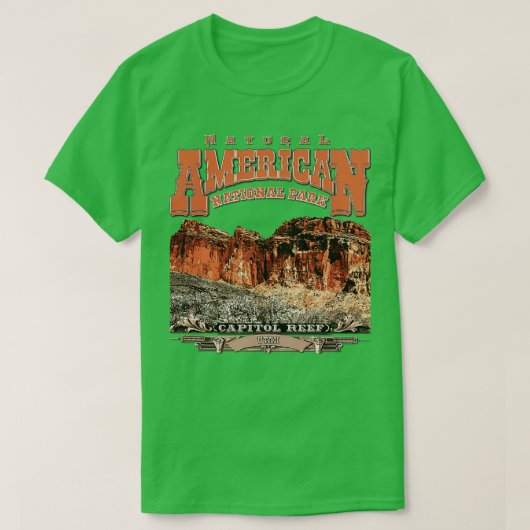 Nationaal park Capitol Reef T-shirt (Design voorkant)
