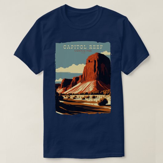 Nationaal park Capitol Reef T-shirt (Design voorkant)
