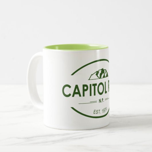 Nationaal park Capitol Reef Tweekleurige Koffiemok (Voorkant links)