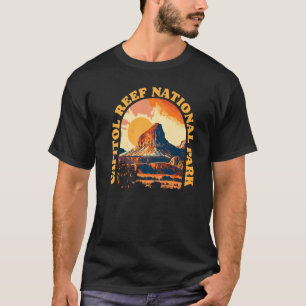 Nationaal park Capitol reef Utah 80s Vieb R T-shirt