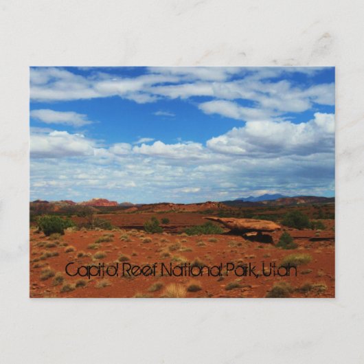 Nationaal park Capitol Reef, Utah Briefkaart (Voorkant)