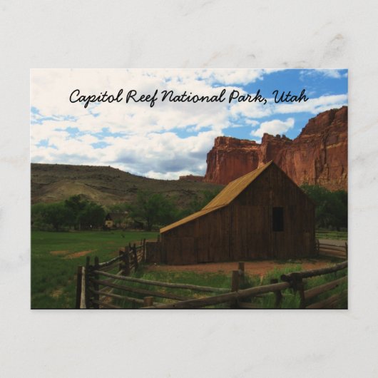 Nationaal park Capitol Reef, Utah Briefkaart (Voorkant)