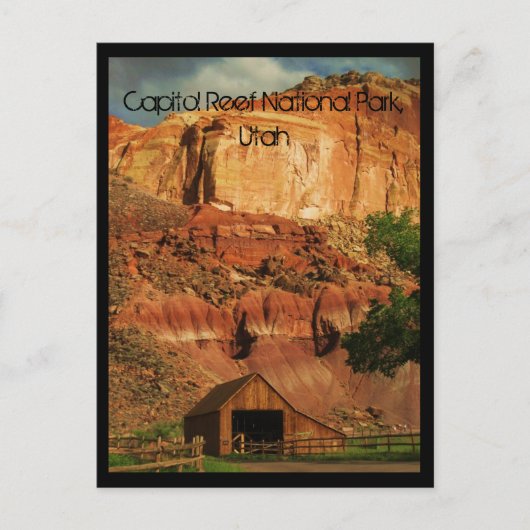Nationaal park Capitol Reef, Utah Briefkaart (Voorkant)