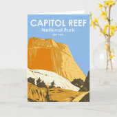 Nationaal park Capitol Reef Utah Golden Thron Kaart (Gele Bloem)