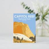 Nationaal park Capitol reef Utah Golden Throne Briefkaart (Staand voorkant)
