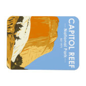 Nationaal park Capitol reef Utah Golden Throne Magneet (Horizontaal)