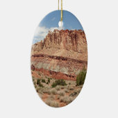 Nationaal Park Capitol Reef, Utah, Verenigde State Keramisch Ornament (Rechts)