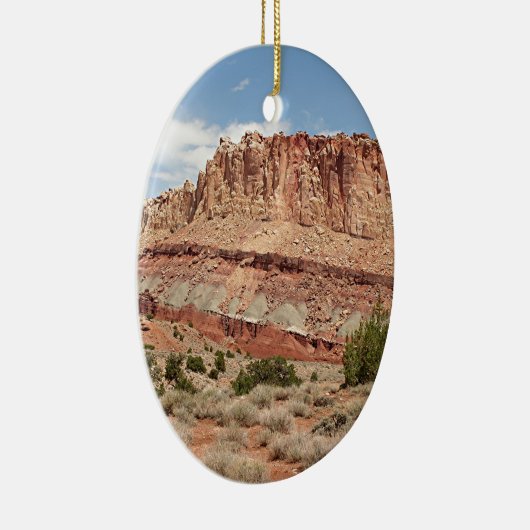 Nationaal Park Capitol Reef, Utah, Verenigde State Keramisch Ornament (Rechts)