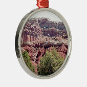 Nationaal Park Capitol Reef, Utah, Verenigde State Metalen Ornament (Rechts)