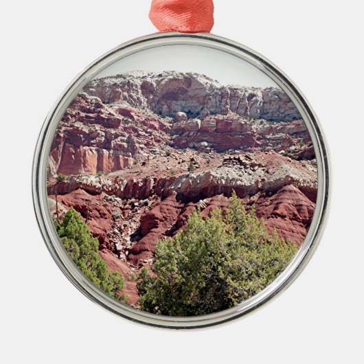 Nationaal Park Capitol Reef, Utah, Verenigde State Metalen Ornament (Voorkant)