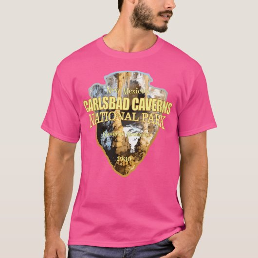 Nationaal park Carlsbad Caverns (Arrowhead) T-shirt (Voorkant)