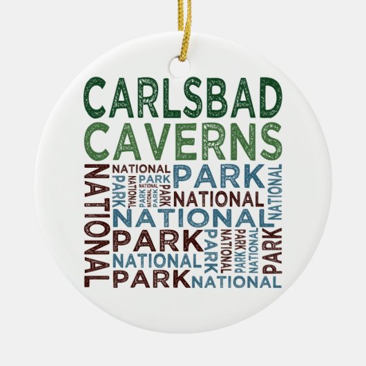 Nationaal park Carlsbad Caverns Keramisch Ornament (Voorkant)