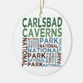 Nationaal park Carlsbad Caverns Keramisch Ornament (Links)