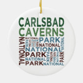 Nationaal park Carlsbad Caverns Keramisch Ornament (Achterkant)