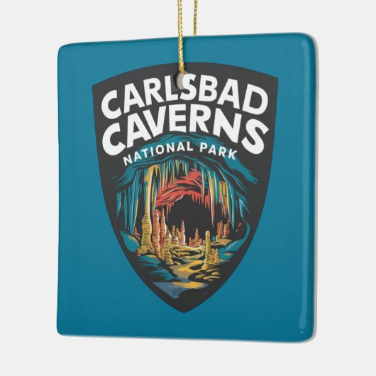 Nationaal park Carlsbad Caverns Keramisch Ornament (Links)