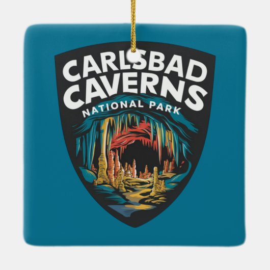Nationaal park Carlsbad Caverns Keramisch Ornament (Achterkant)