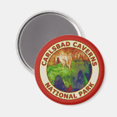Nationaal park Carlsbad Caverns Magneet (Voorkant / Achterkant)