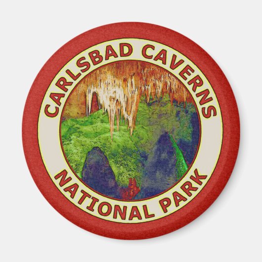 Nationaal park Carlsbad Caverns Magneet (Voorkant)