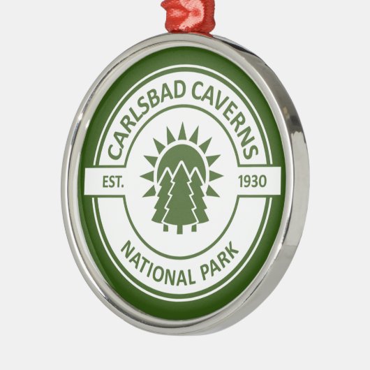 Nationaal park Carlsbad Caverns Metalen Ornament (Links)