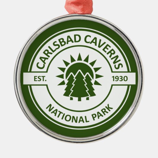 Nationaal park Carlsbad Caverns Metalen Ornament (Voorkant)