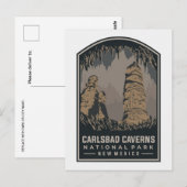 Nationaal Park Carlsbad Caverns New Mexico Briefkaart (Voorkant / Achterkant)