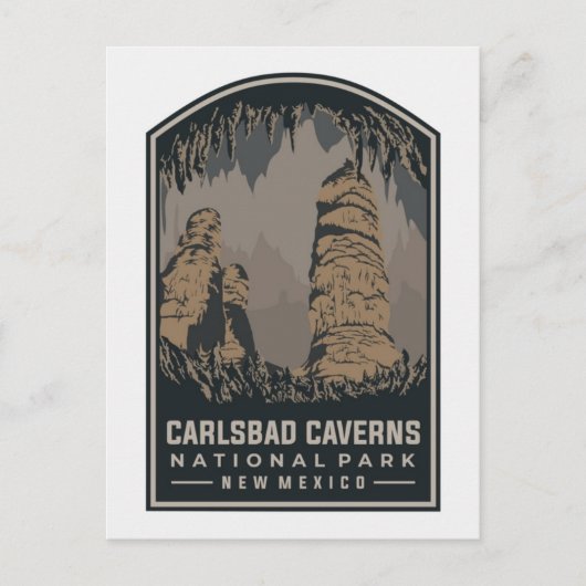 Nationaal Park Carlsbad Caverns New Mexico Briefkaart (Voorkant)