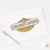 Nationaal park Carlsbad Caverns Ovale Sticker (Envelop)