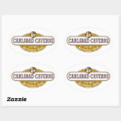 Nationaal park Carlsbad Caverns Ovale Sticker (Vel)