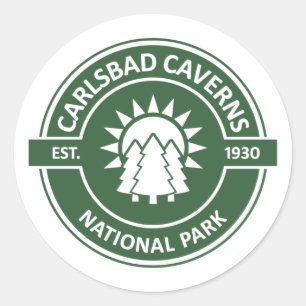Nationaal park Carlsbad Caverns Ronde Sticker